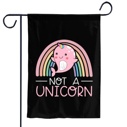 Not A Unicorn Of The Sea Animal Narwhale Narwhal Garden Flags