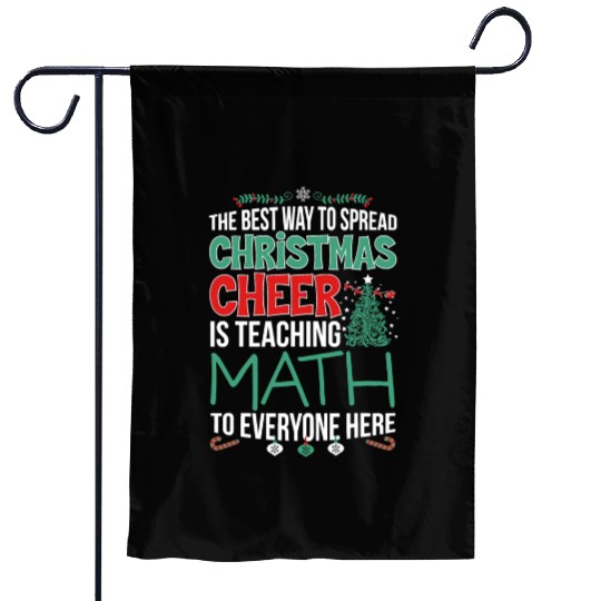 Math Teacher Christmas Cheer Garden Flags