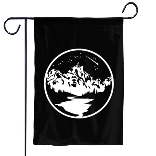 Nature Lover Midnight Sky Hiking Camping Outdoor Garden Flags