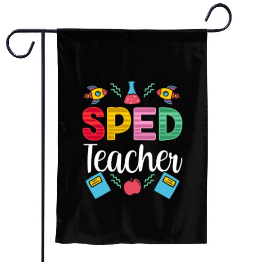 Sped Teacher Awareness Special Education Cute Garden Flags