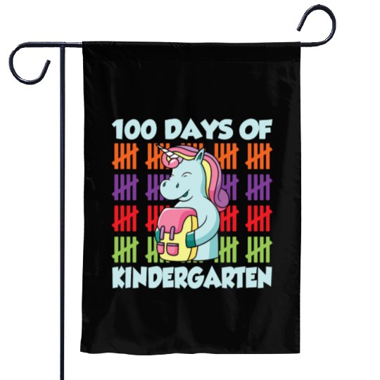 100 Days Of Kindergarten Team Cute Sweet Sayings Garden Flags