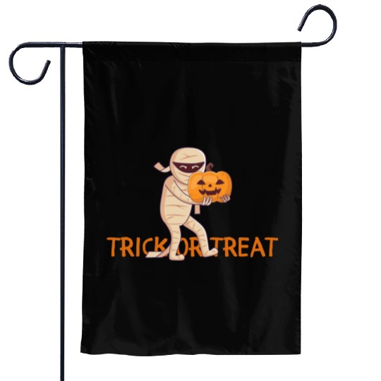 Trick or Treat mummy Garden Flags