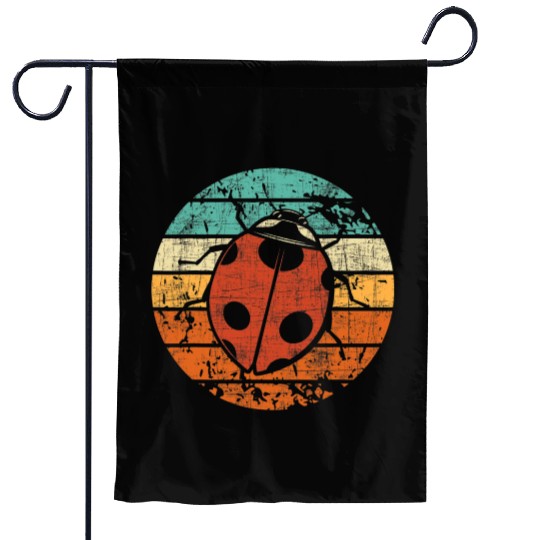 Retro Vintage Ladybug Animal Insect Lover Ladybird Garden Flags
