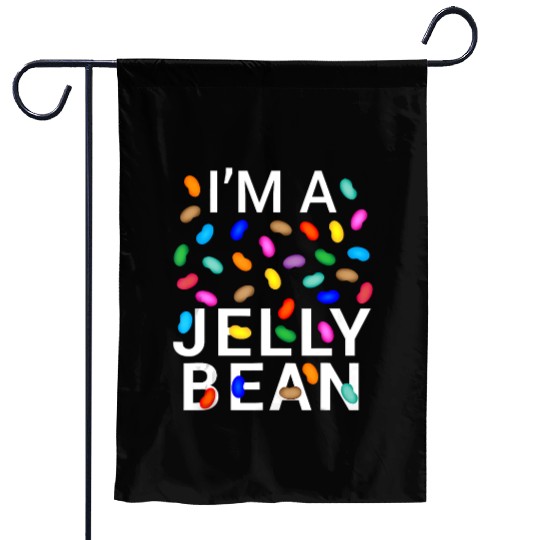pretend im jelly bean halloween candy costume Garden Flags