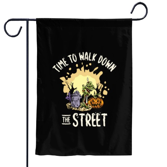 Retro Vintage Halloween Scary Lantern Horror Garden Flags