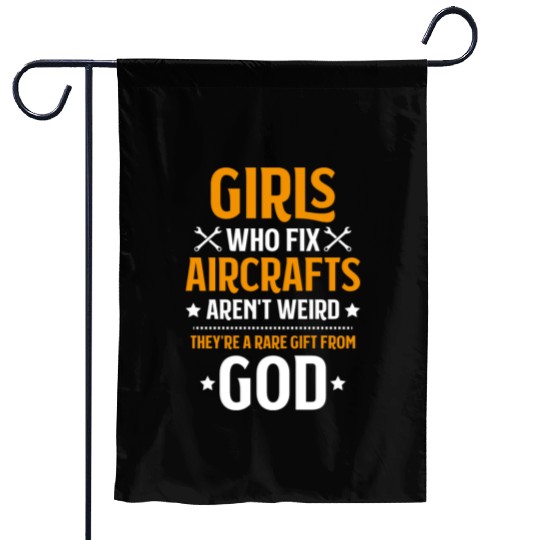 Aircraft Mechanic Aviation Maintenance Technician Garden Flags