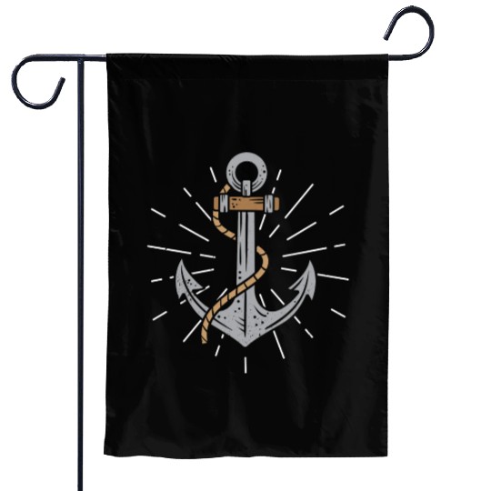 Anchor Sea Marine Navy Sail Sailing Cruise Gift Garden Flags