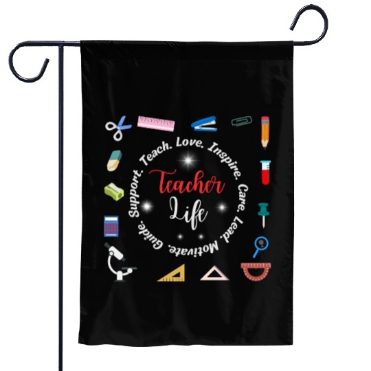 Teacher life Garden Flags