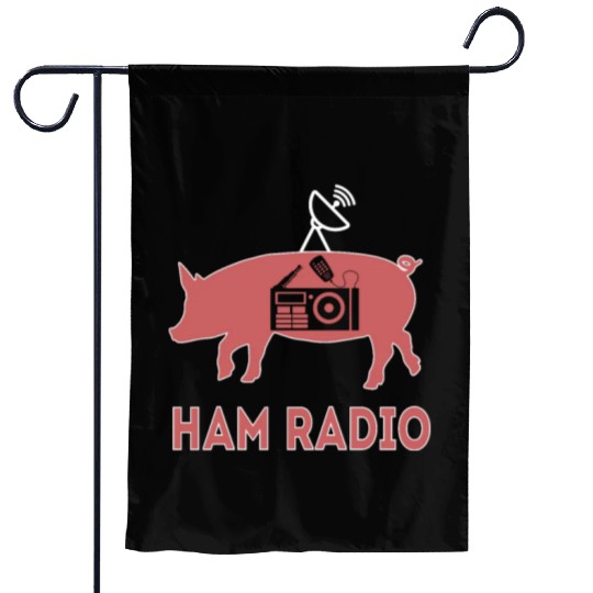 Ham Radio Pig Ham Radio Operator Amateur Radio Garden Flags
