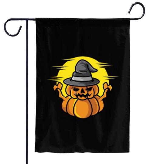 Scary Pumpkin Fantasy Lover Gift Garden Flags