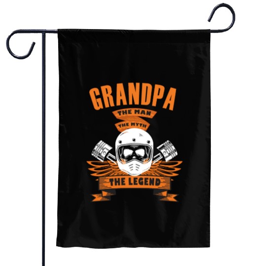 Grandpa The Man The Myth The Legend Garden Flags