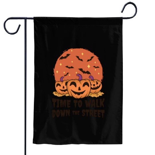 Retro Vintage Halloween Scary Lantern Horror Garden Flags