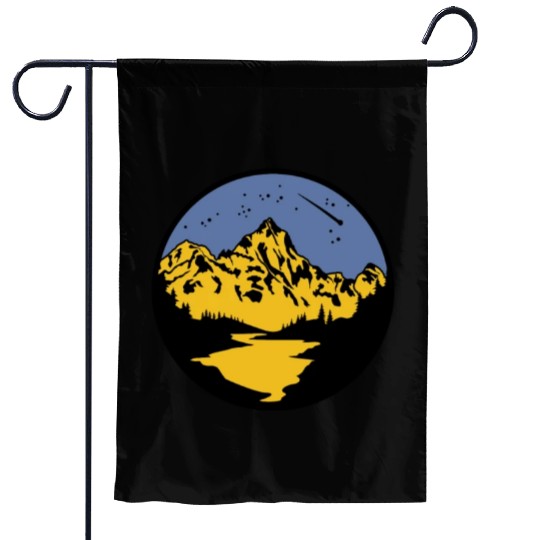 Nature Lover Midnight Sky Hiking Camping Outdoor Garden Flags