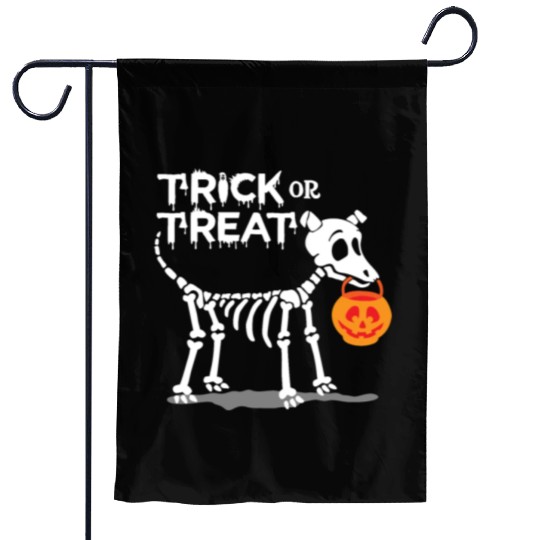 Trick Or Treat Halloween Dog Garden Flags