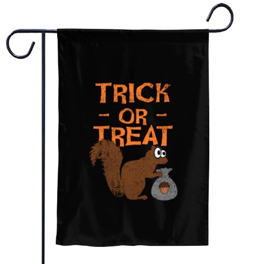 Halloween Squirrel, Trick Or Treat Garden Flags