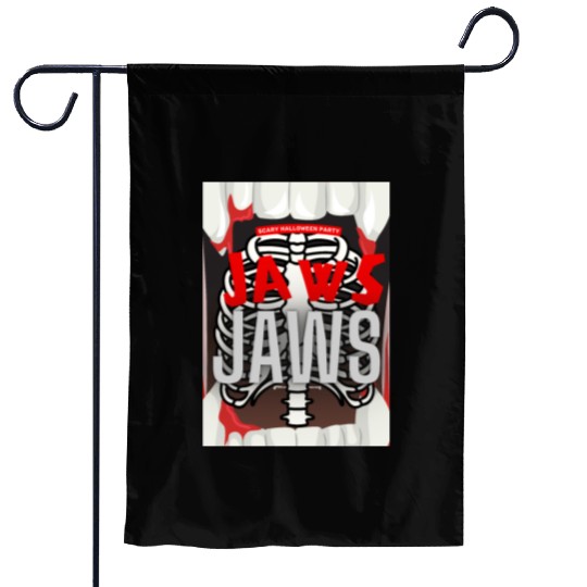 Jaws Halloween Garden Flags