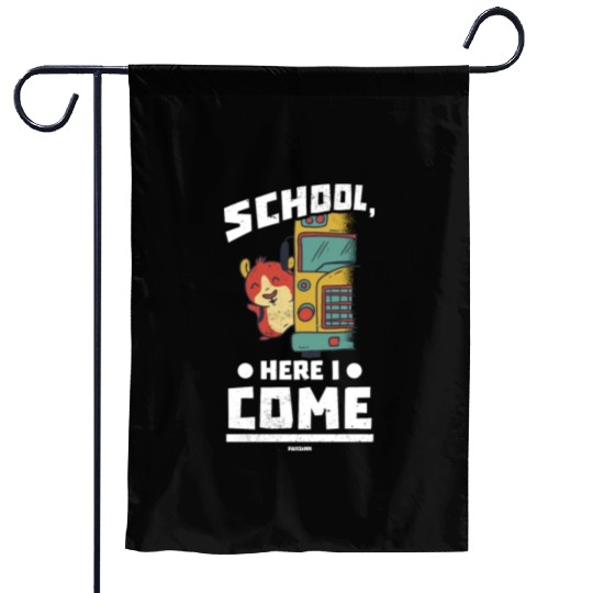 Children school school bus enrollment Garden Flags