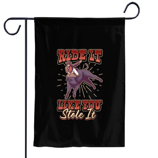 Rodeo Bull Riding Livestock Show Farmer Cattle Garden Flags