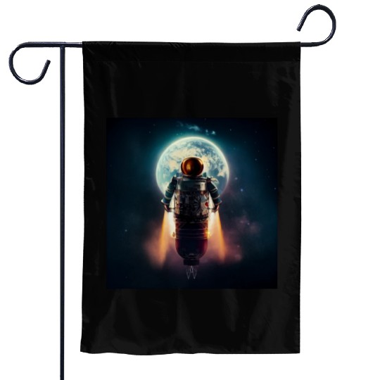 Rocketman Garden Flags