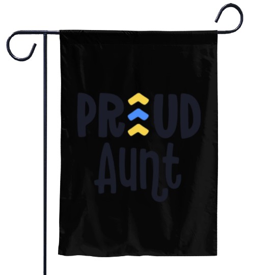 Proud Aunt Down Syndrome Grandma Family T21 Garden Flags