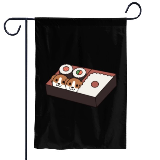 Sushi Bento Box Beagle Garden Flags