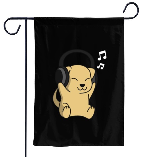Music Lover Labrador Garden Flags