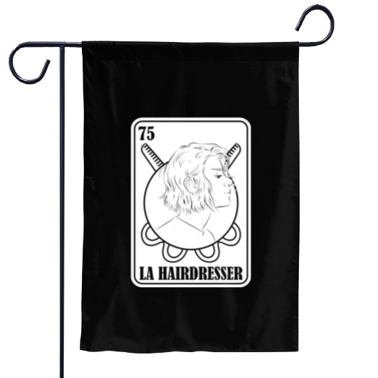 Hairdresser Hairstylist Card Garden Flags