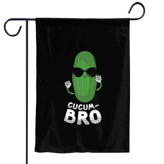 Cucumbro Vegetarian Vegetable Vegan Cucumber Garden Flags