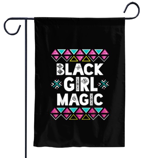 Black Girl Magic Melanin Pride Garden Flags