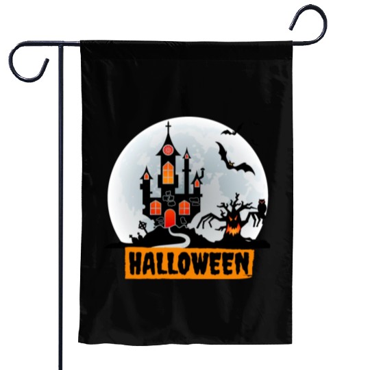 Halloween night story series Garden Flags