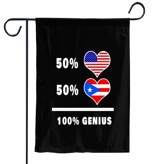 USA and Puerto Rico genius flag design Garden Flags