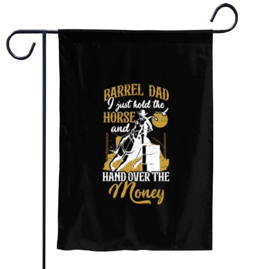 Barrel Racing Rodeo Equestrian Horse Barrel Racer Garden Flags