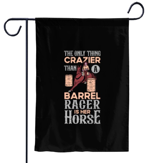 Barrel Racing Rodeo Equestrian Horse Barrel Racer Garden Flags