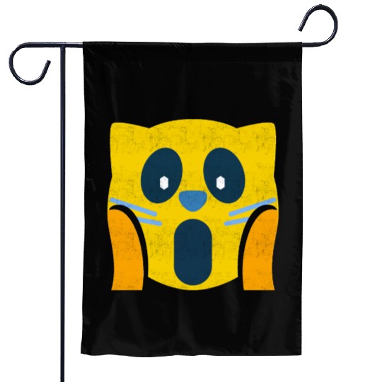 Cute cat pranked Garden Flags