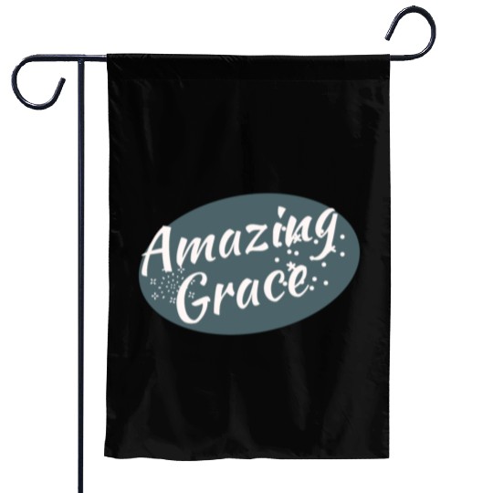 Amazing Grace Christian design Garden Flags