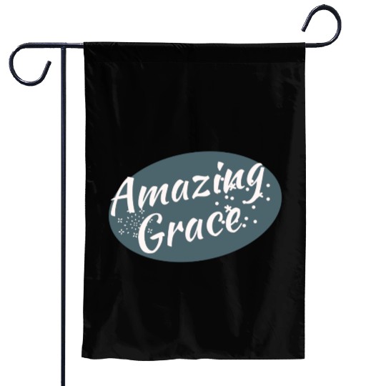 Amazing Grace Christian design Garden Flags