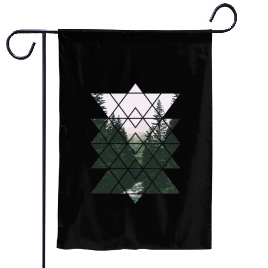 Sacred Geometric Nature Design For Men & Women Garden Flags