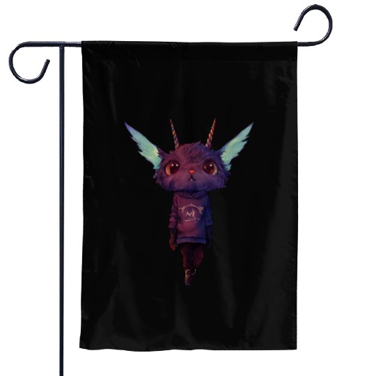 Cute Unicat Garden Flags