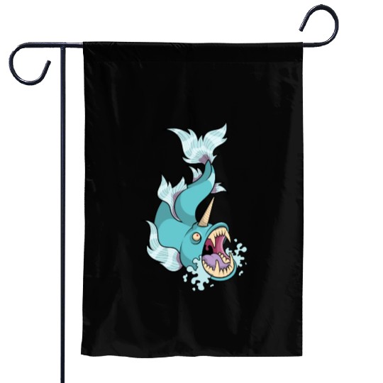 Unicorn Fish Garden Flags