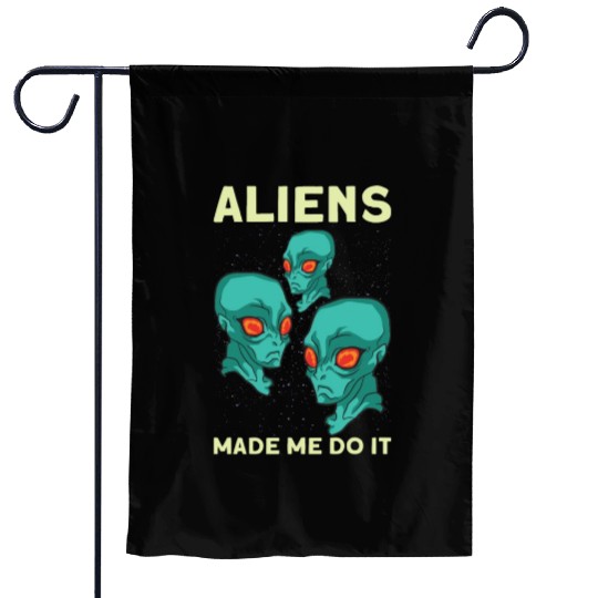 Alien Extraterrestrial Area 51 UFO Space Geek Gift Garden Flags