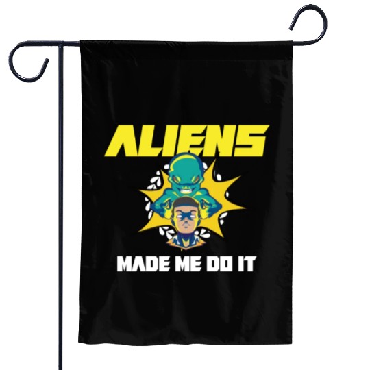 Alien Extraterrestrial Area 51 UFO Space Geek Gift Garden Flags