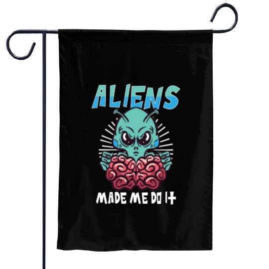Alien Extraterrestrial Area 51 UFO Space Geek Gift Garden Flags