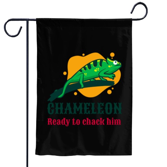 Chameleon Garden Flags