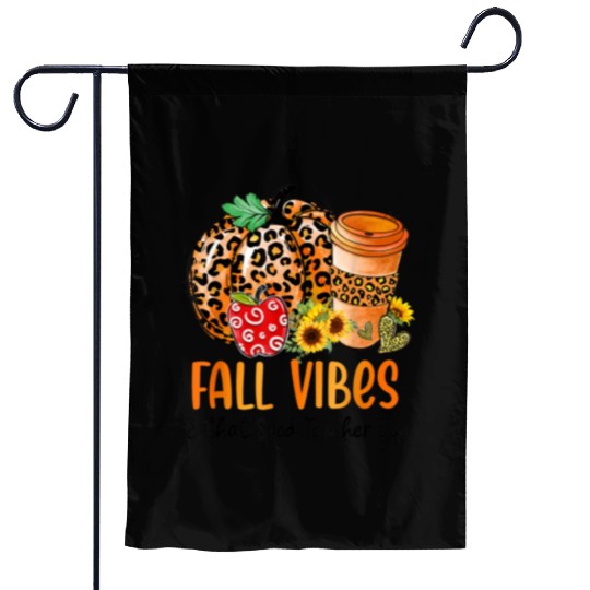 Fall Vibes And That Sped Teacher Life Thanksgiving Garden Flags