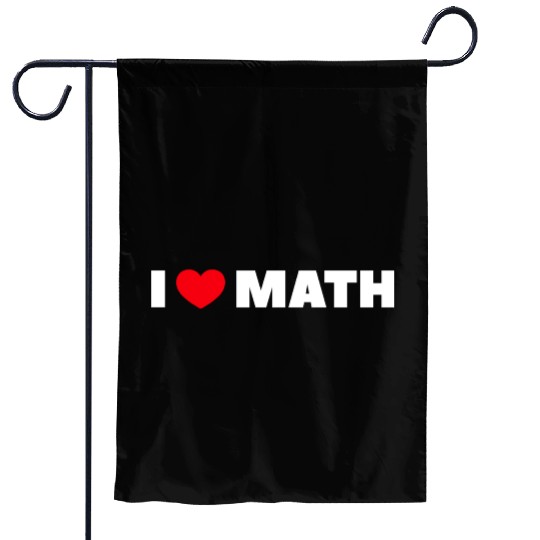 I Love Math Garden Flags