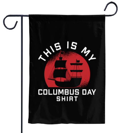 Columbus Day 1492 Garden Flags
