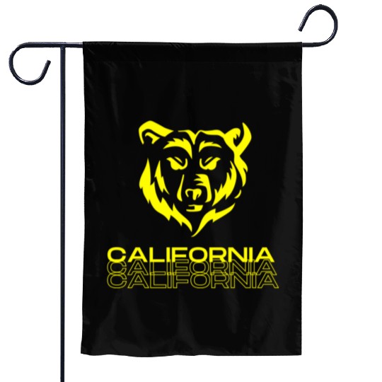 California bear Garden Flags