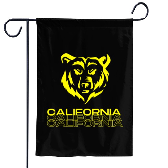California bear Garden Flags