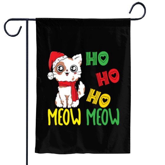 Cat Whisperer Christmas Day Cat Lover Kitty Meow Garden Flags