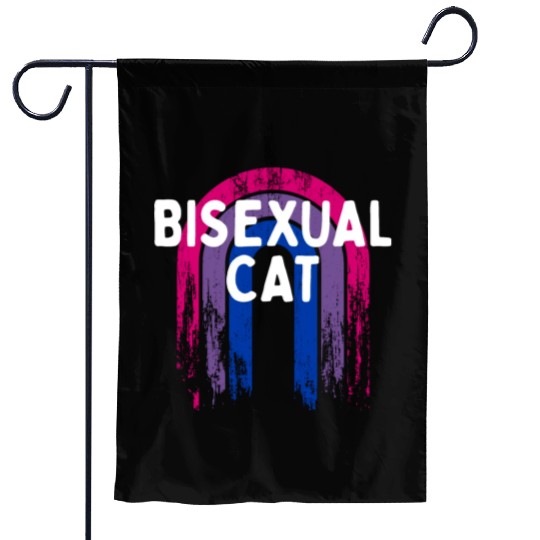 Bisexual Cat Bi LGBTQ Bi Pride LGBT Funny Animal Garden Flags
